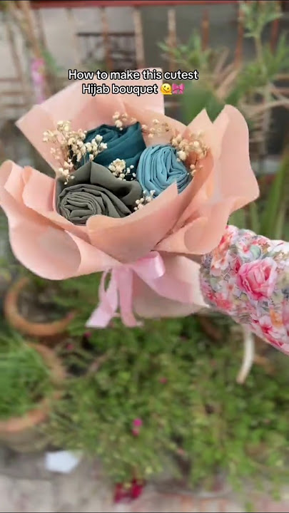 Cutest Hijab Bouquet Tutorial 🎀| 2025 | #shorts
