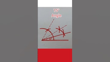 How To Construct 15 Degree Angle With Compass #trending #shorts #ytshort #shortvideo