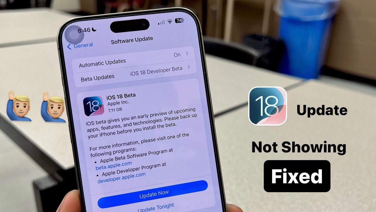 iOS 18 update not showing || How to install iOS 18 in any iPhone - YouTube