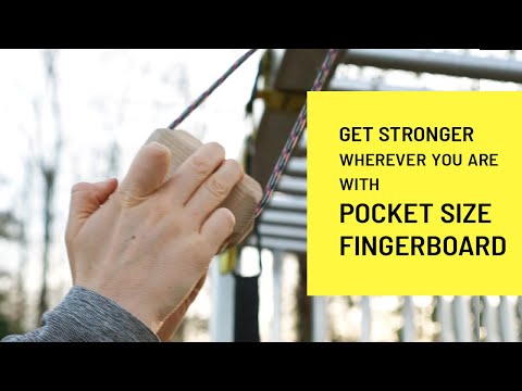 Warm-up for climbers with Ucraft climbing pocket sized hangboard