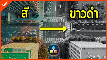 ปรับวิดีโอให้เป็นขาวดำด้วยโปรแกรม DaVinci Resolve