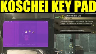 how to &quot;unlock the keypad locked room in the koschei complex alpha cluster with r4d detector&quot; DMZ