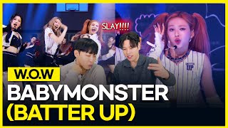 BABYMONSTER - 'BATTER UP' LIVE PERFORMANCE (School Ver.) [KOREAN  REACTION] !! 😭😱