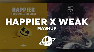 HAPPIER x WEAK [Mashup] - Marshmello, AJR, Bastille