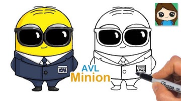 How to Draw Minion AVL Agent 🕶️ Despicable Me
