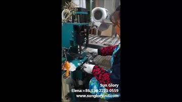 How to make glass lid----Sunglory eyelet auto riveting machine