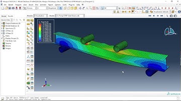 Simulation flexural behavior of the steel beam reinforced with CFRP in Abaqus