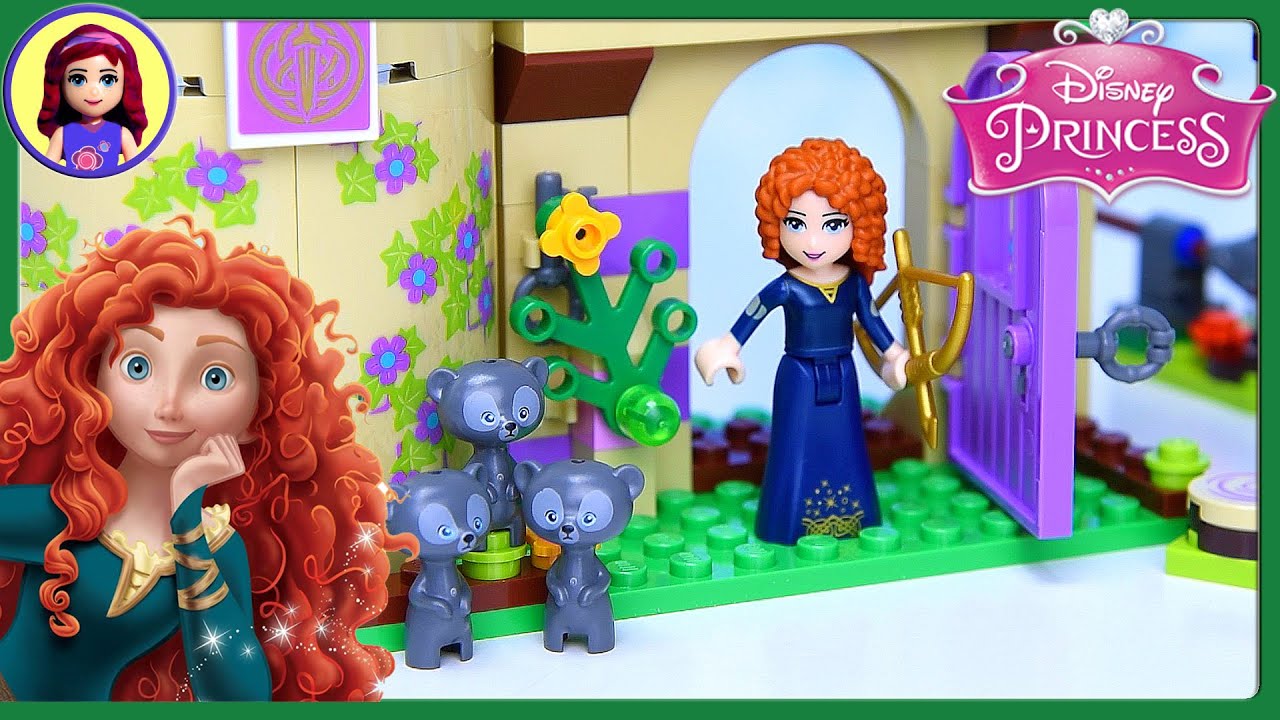 helado Seguir Envío Lego Disney Princess Merida's Brave Highland Games Castle Set Build Review  Play - Kids Toys - YouTube