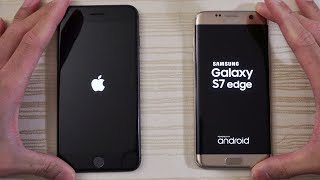 Galaxy S7 Edge vs iPhone X Speed Test!