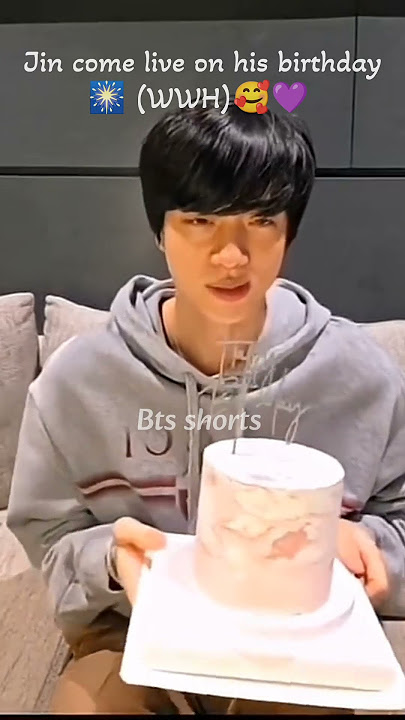 Jin come live today 🥰 Happy jin💜🥳 #seokjin #wwh #jin #bts #ot7 #bts shorts #youtube shorts 