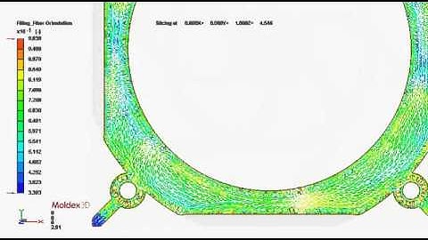 Moldex3D Fiber Orientation Simulation