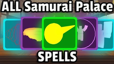 How to use EVERY SINGLE Samurai Palace Spell in Dungeon Quest