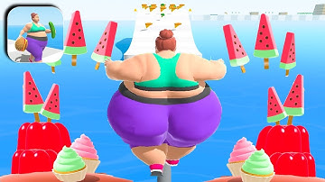 FAT 2 FIT 🍔🍕🍟 Game Mobile All Levels Walkthrough Gameplay iOS,Android New Pro Level FF7374 HU718CH