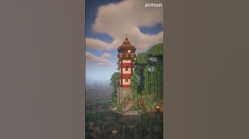 Minecraft Lighthouse  with rotating Light #minecraft #minecraftbuilds #minecrafttutorials