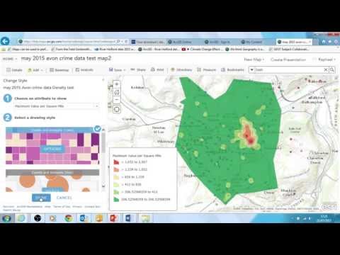 Investigating crime part 4 Hot Spot analysis in ArcGIS Online