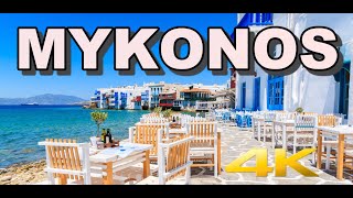Mykonos Port Greek Island Virtual Tour 4K