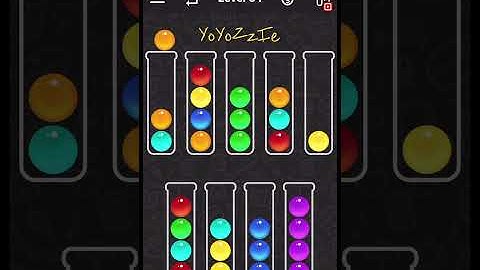 Ball Sort Color Water Puzzle Level 54 Walkthrough 🧪🟠⚪️🟢, #shorts