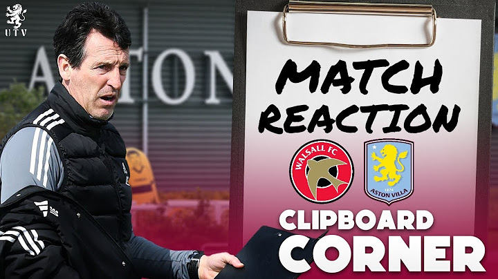 WALSALL 1-0 ASTON VILLA | MATCH REACTION