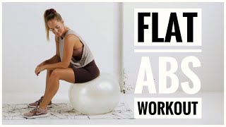 Stability Ball AB WORKOUT // Strong Core + Flat Stomach Exercises