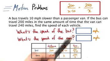 Motion Problem 2 Solved - Visualizing Algebra