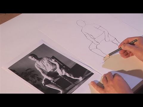 How To Practice Drawing A Person Sitting Down - YouTube