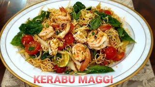 Resepi Kerabu Maggi Ala Thai Terlajak Sedap || Thai recipe Seafood