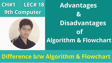 Difference between Algorithm and Flowchart | 9th Computer Chapter 1 | Akmal Rafiq