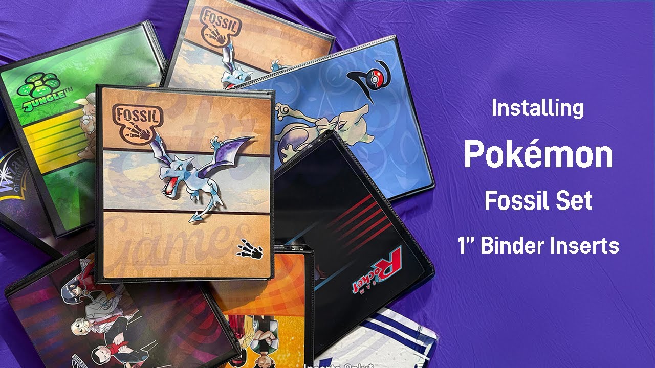 Transform Your Pokémon Fossil Set Binder with Vintage-Inspired Inserts ...