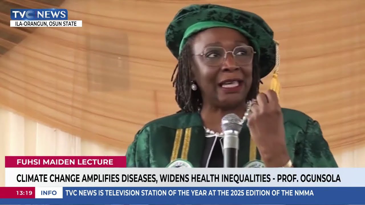 UNILAG VC Calls For City-Driven Climate Action At Fuhsi Maiden Lecture