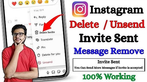 How to Unsend Invite Message on Instagram 2025 | instagram invite message delete |invite sent delete