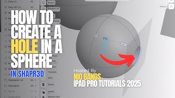 How to Create a Hole in a Sphere in Shapr3D (Step-by-Step Tutorial)