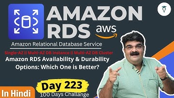 Day 223 AWS RDS In Hindi || How To Choose Availability Option || AWS Tutorial For Beginners In Hindi