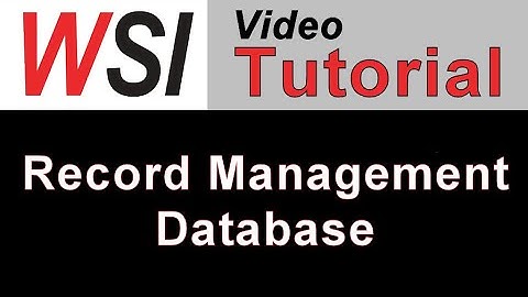 Access Record Management Database Demo