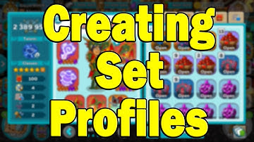 Hustle Castle Creating Set Profiles - This can help you with your talents!