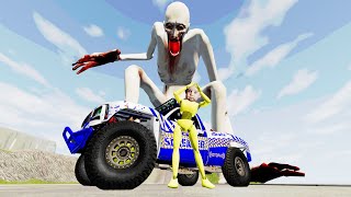 PRO OFFRoad Car VS Danger Giant SCP | Escape From The Shy Guy (SCP-096) | Car Ride Beamng Drive #45