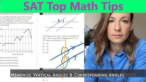 SAT Top Math Tip:  Corresponding & Vertical Angles