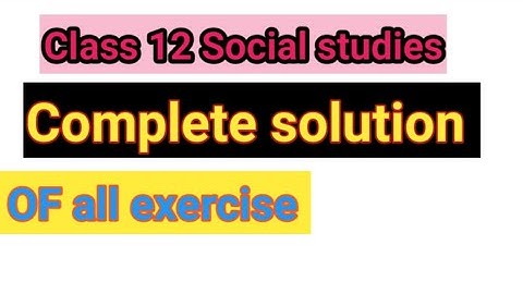 Class 12 NEB Social Studies | Full Unit 1 Solutions & Notes