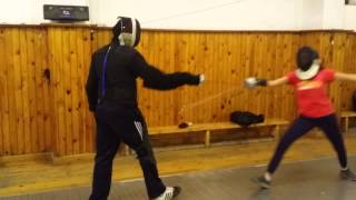 Fencing epee tactical lesson sameh abdou نادي السلاح المصري