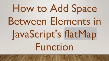 How to Add Space Between Elements in JavaScript