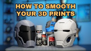 Tips & Tricks for Sanding 3D Printed Cosplay  Making a Motorized Iron Man MK42 Helmet (part 2)