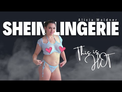 Shein Lingerie Try-On Haul | Alicia Waldner (4k)