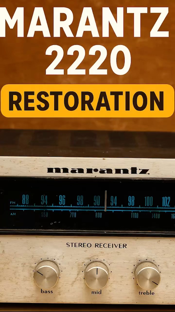 Marantz US Marantz Model 2220 レストア　メンテ Marantz 2220 Stereo Receiver Repair - Intermittent Channel