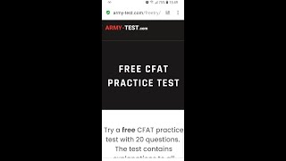 CFAT practice test app  software from army test to help prepare & PASS the CFAT exam  Army-test.com screenshot 2