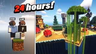 We Spent 24 HOURS Building this MEGA BASE in ONEBLOCK!