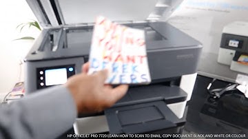 HP OFFICEJET PRO 7720 LEARN HOW TO SCAN TO EMAIL, COPY DOCUMENT BLACK AND WHITE OR COLOUR