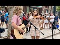 Crowd stops for amazing street performance  stand by me  karolina protsenko  oscar stembridge