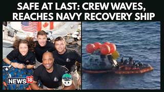 Artemis II Crew Safely Arrives on Recovery Ship, Waves After Historic Return | NASA Mission | N18G
