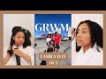 GRWM (mommy edition) for a Family Day Out! | Curly Hair, Skin, Makeup routine