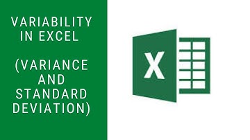 Variability In Excel ( Variance and Standard Deviation )