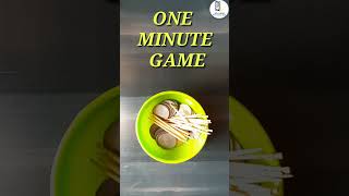 One minute game with coin & toothpick #shorts